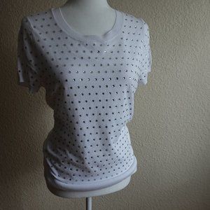 White Bedazzled Shirt